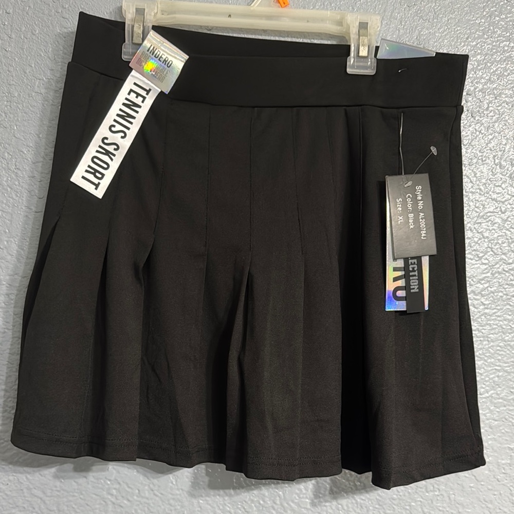 Black Tennis Skort